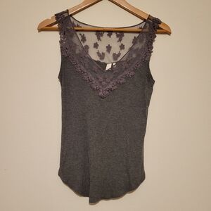 Anthropologie By Eloise Gray Lace Mesh Top Size S